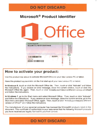 microsoft office license